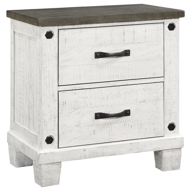 Lilith 5-piece Queen Bedroom Set Distressed Grey and White (224471Q-S5)