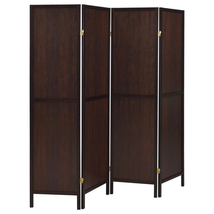 Deepika 4-panel Folding Screen Tobacco and Cappuccino (961414)