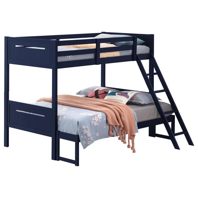 Littleton Twin Over Full Bunk Bed Blue (405052BLU)