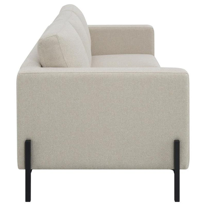 Tilly 2-piece Upholstered Track Arms Sofa Set Oatmeal (509901-S2)