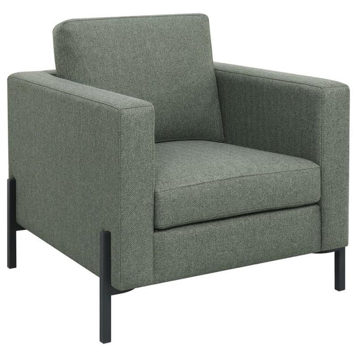 Tilly Upholstered Track Arms Chair Sage (509906)