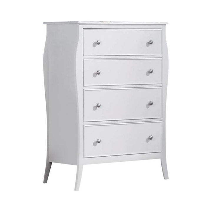 Dominique 4-drawer Chest Cream White (400565)