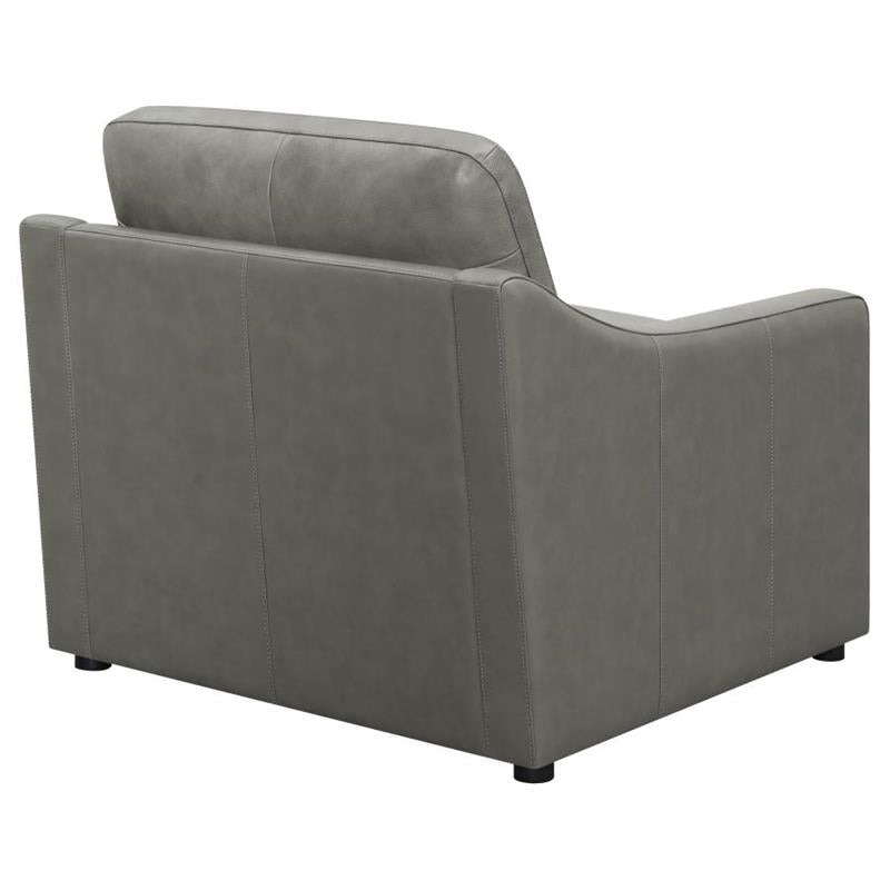 Grayson Sloped Arm Upholstered Chair Grey (506773)