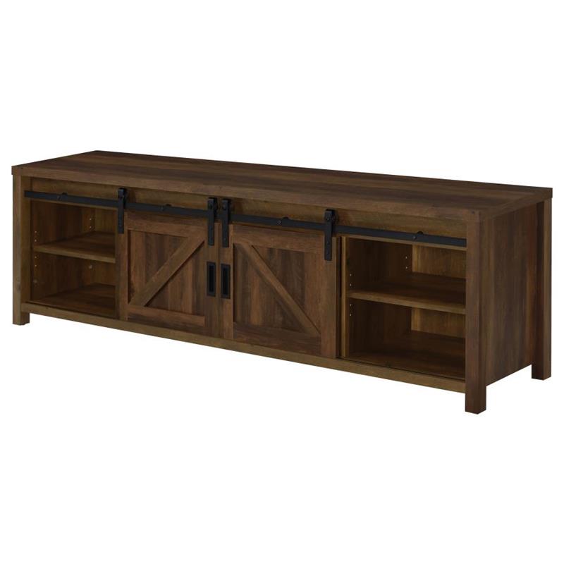 Madra Rectangular TV Console with 2 Sliding Doors (736273)