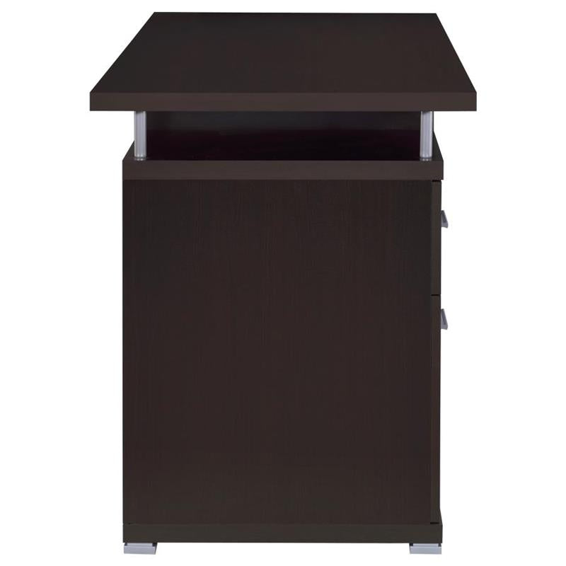 Tracy 2-drawer Computer Desk Cappuccino (800107)