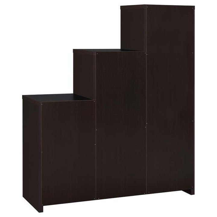 Spencer Bookcase with Cube Storage Compartments Cappuccino (801170)