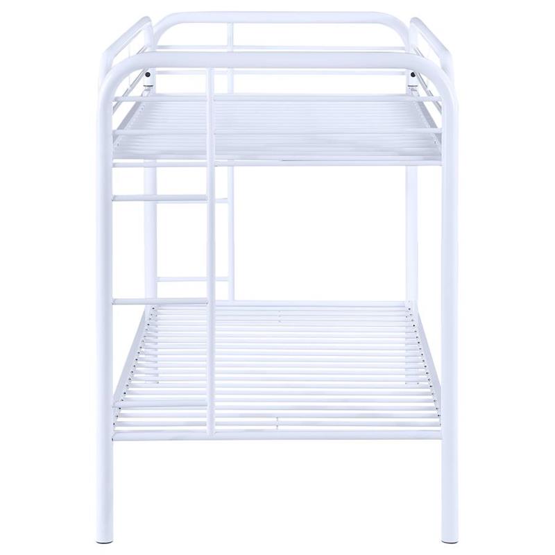 Morgan Twin Over Twin Bunk Bed White (2256W)