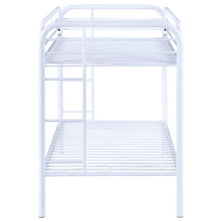 Morgan Twin Over Twin Bunk Bed White (2256W)