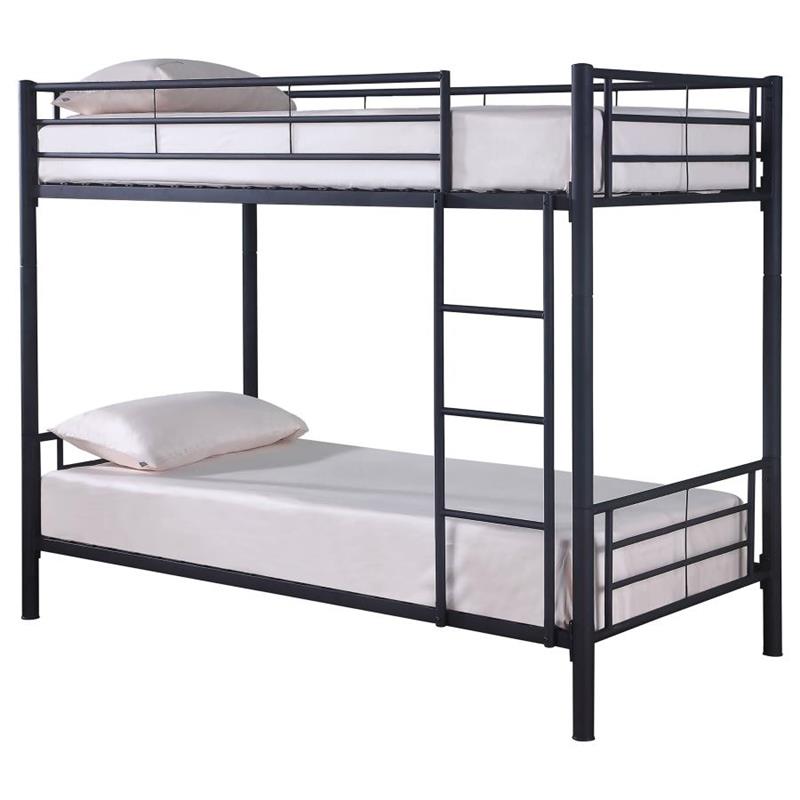 Hayward Twin Over Twin Bunk Bed Black (460072B)