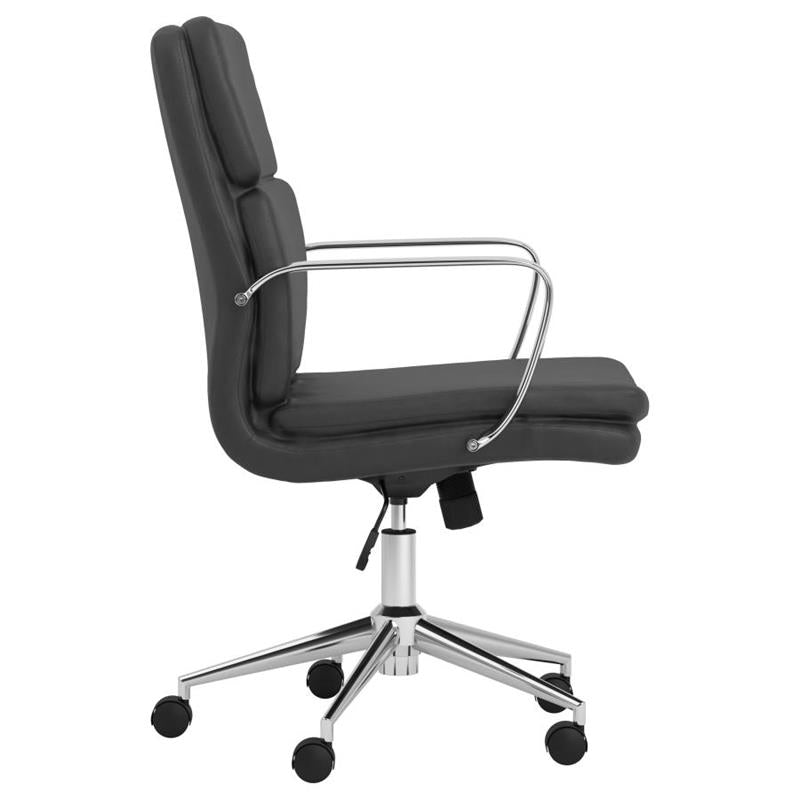 Ximena Standard Back Upholstered Office Chair Black (801765)