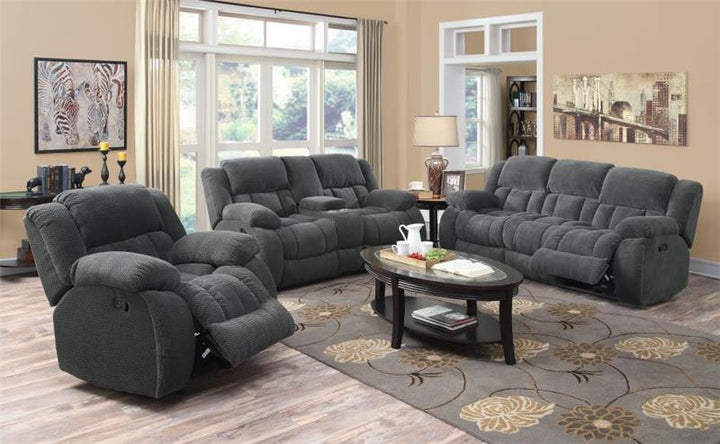 Weissman Motion Loveseat with Console Charcoal (601922)