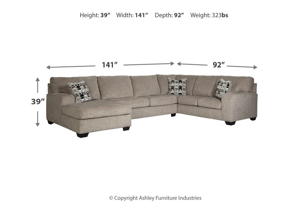 Ballinasloe 3-Piece Sectional with Ottoman (80702U1)