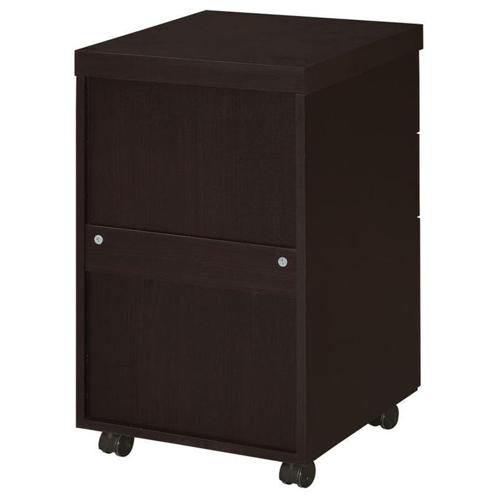 Skeena 3-drawer Mobile Storage Cabinet Cappuccino (800903)