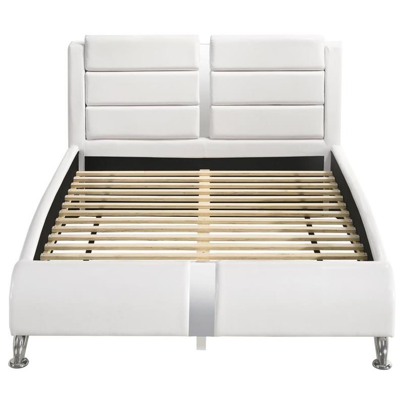 Jeremaine Queen Upholstered Bed White (300345Q)