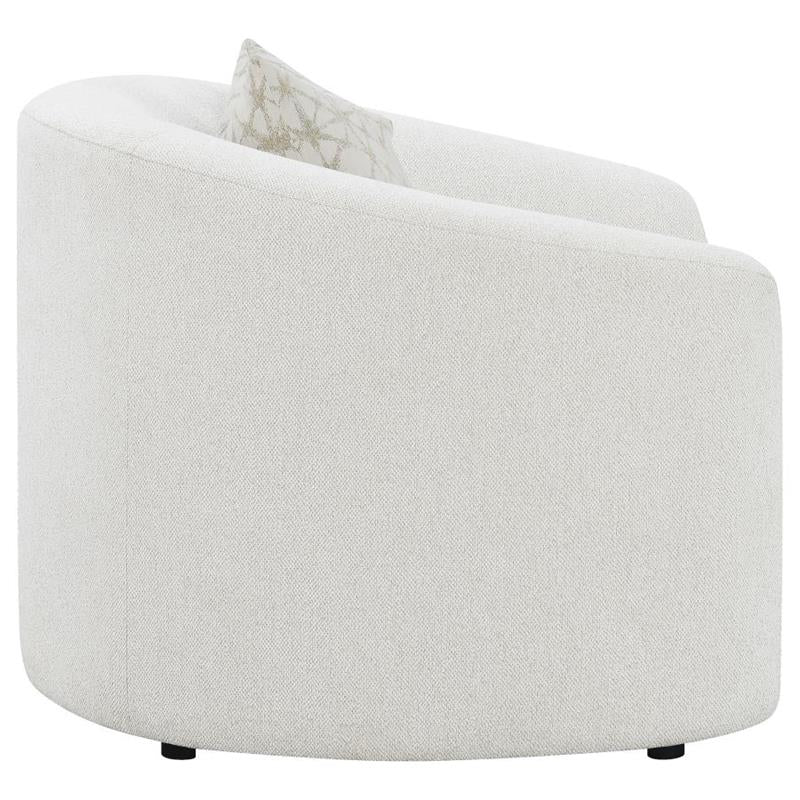 Rainn Upholstered Tight Back Chair Latte (509173)