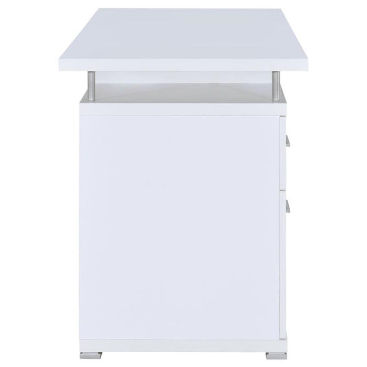 Tracy 2-drawer Computer Desk White (800108)