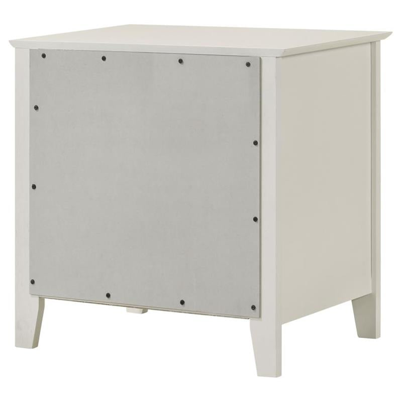 Selena 2-drawer Nightstand Cream White (400232)