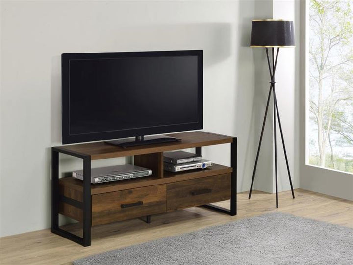 James 2-drawer Composite Wood 48" TV Stand Dark Pine (704281)