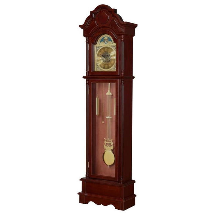 Diggory Grandfather Clock Brown Red and Clear (900749)