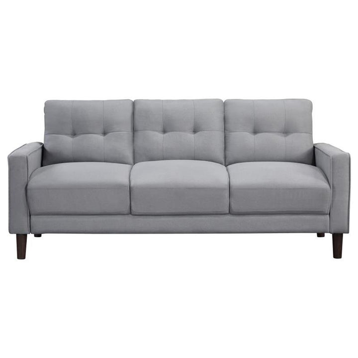 Bowen 3-piece Upholstered Track Arms Tufted Sofa Set Grey (506781-S3)