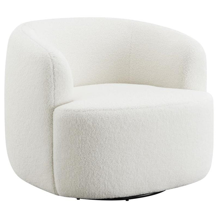 Hudson Upholstered Swivel Chair Natural (905726)