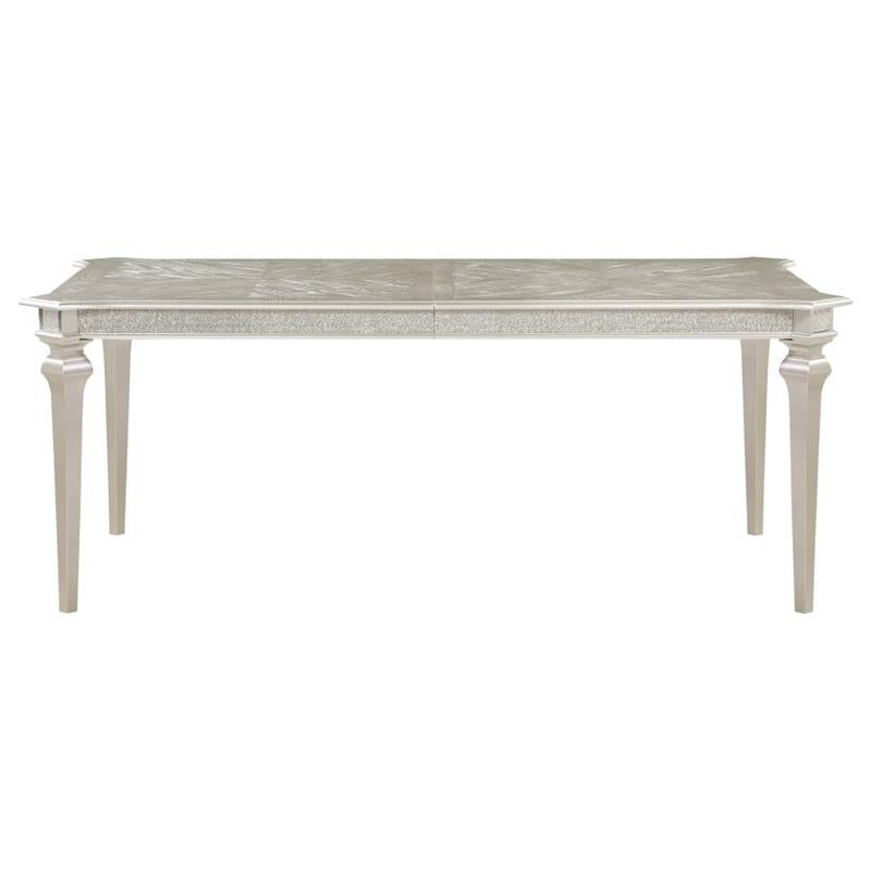 Evangeline Rectangular Dining Table with Extension Leaf Silver Oak (107551)