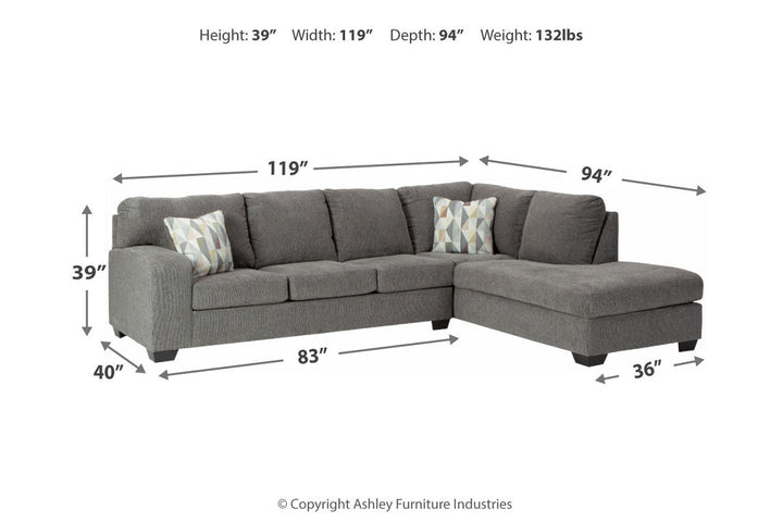 Dalhart 2-Piece Sectional with Chaise (85703S2)