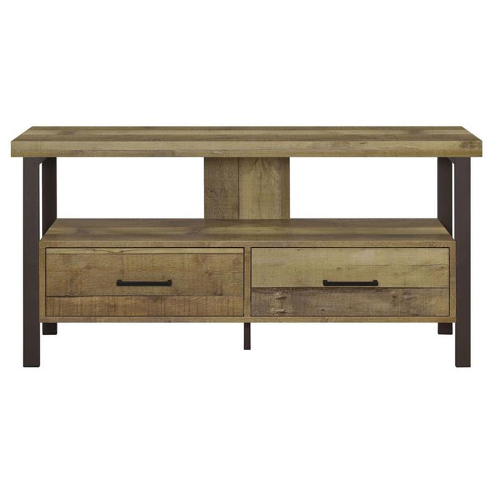 Ruston 48" 2-drawer TV Console Weathered Pine (721882)