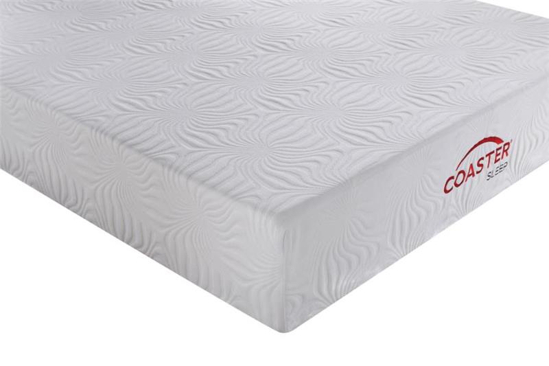 Ian California King Memory Foam Mattress White (350065KW)