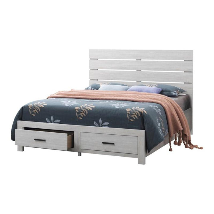 Brantford 5-piece Queen Storage Bedroom Set Coastal White (207050Q-S5)