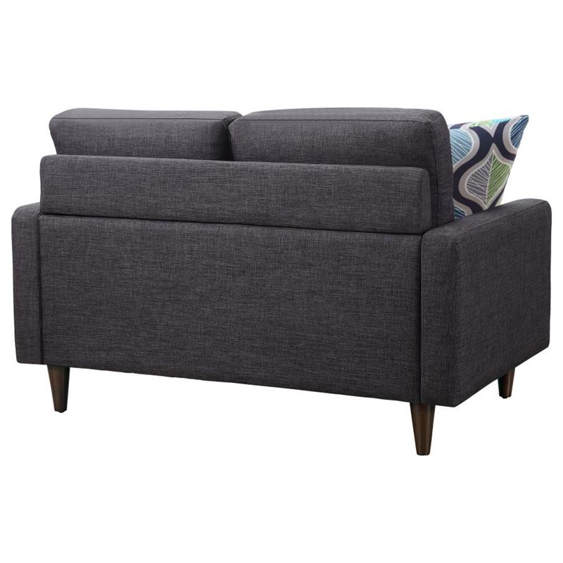 Watsonville Tufted Back Loveseat Grey (552002)