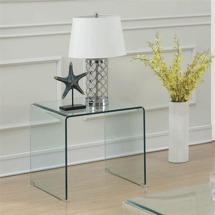 Ripley Square End Table Clear (705327)