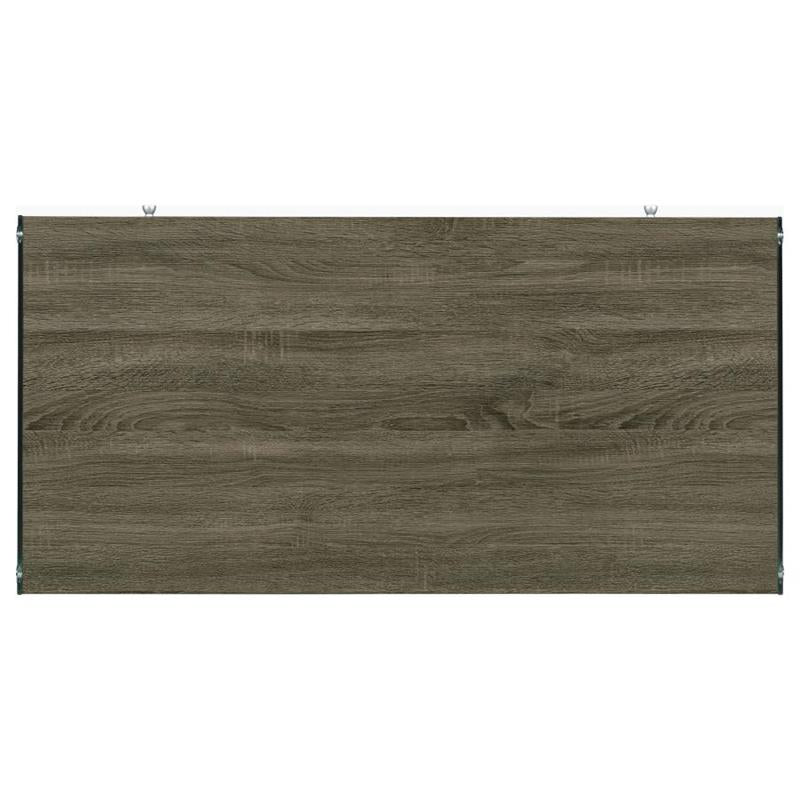 Dobrev 2-drawer Writing Desk Weathered Grey and Clear (800818)