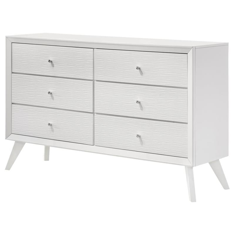 Janelle 6-drawer Dresser White (223653)