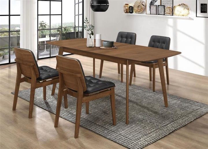 Redbridge Rectangular 5-piece Dining Set Natural Walnut (106591-S5K)