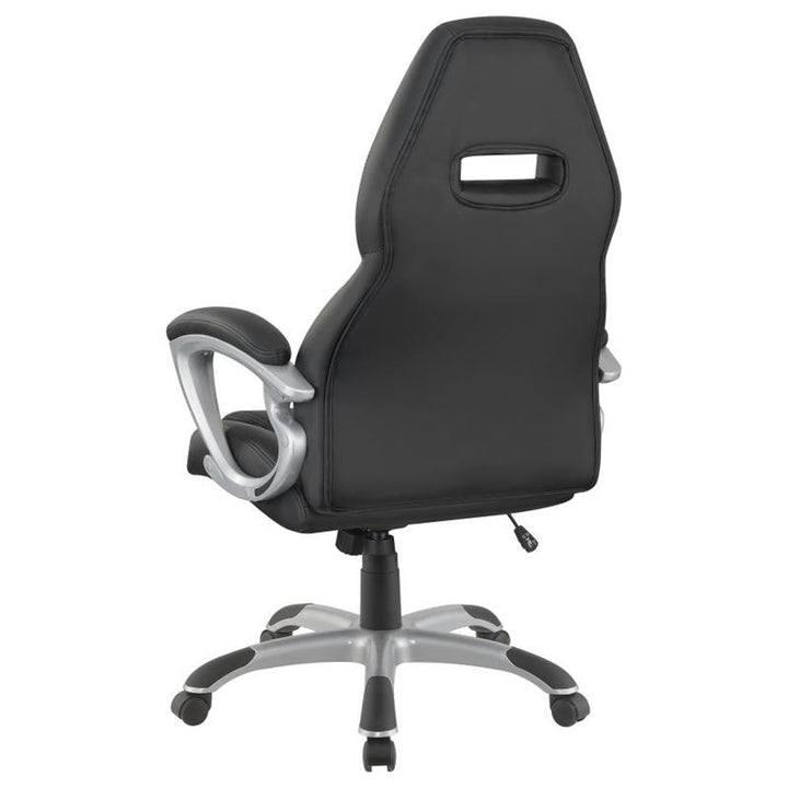 Bruce Adjustable Height Office Chair Black and Silver (801296)