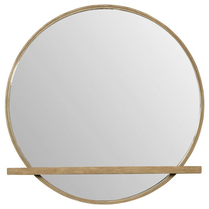 Arini Round Dresser Mirror Sand Wash (224304)