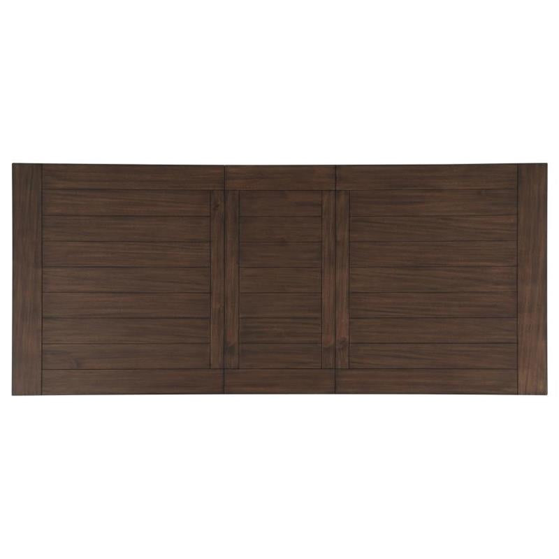 Madelyn Dining Table with Extension Leaf Dark Cocoa and Coastal White (110381)