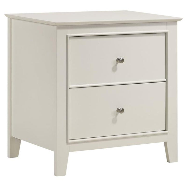 Selena 2-drawer Nightstand Cream White (400232)