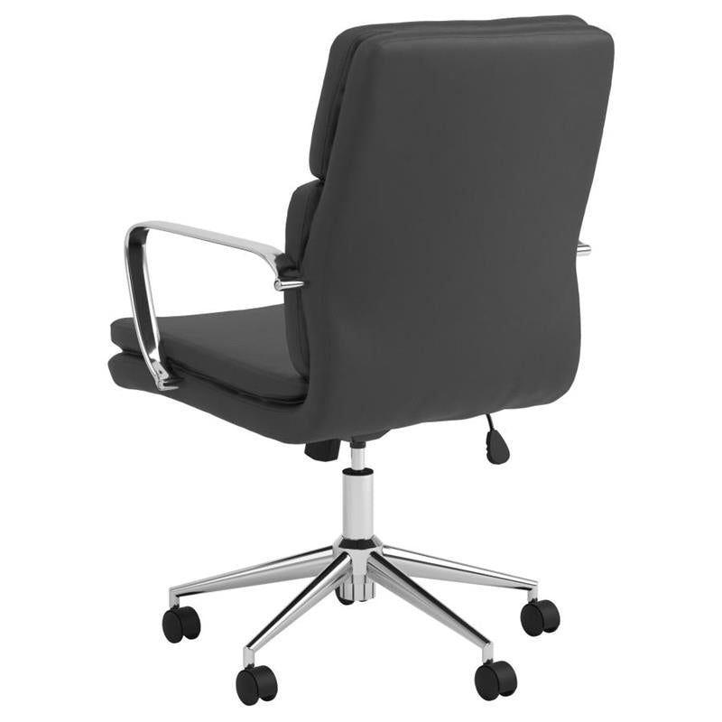 Ximena Standard Back Upholstered Office Chair Black (801765)
