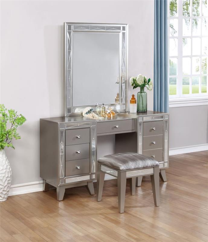 Leighton Vanity Mirror Metallic Mercury (204928)