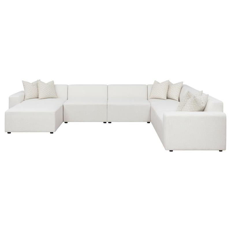 Freddie 7-piece Upholstered Modular Sectional Pearl (551641-SET)