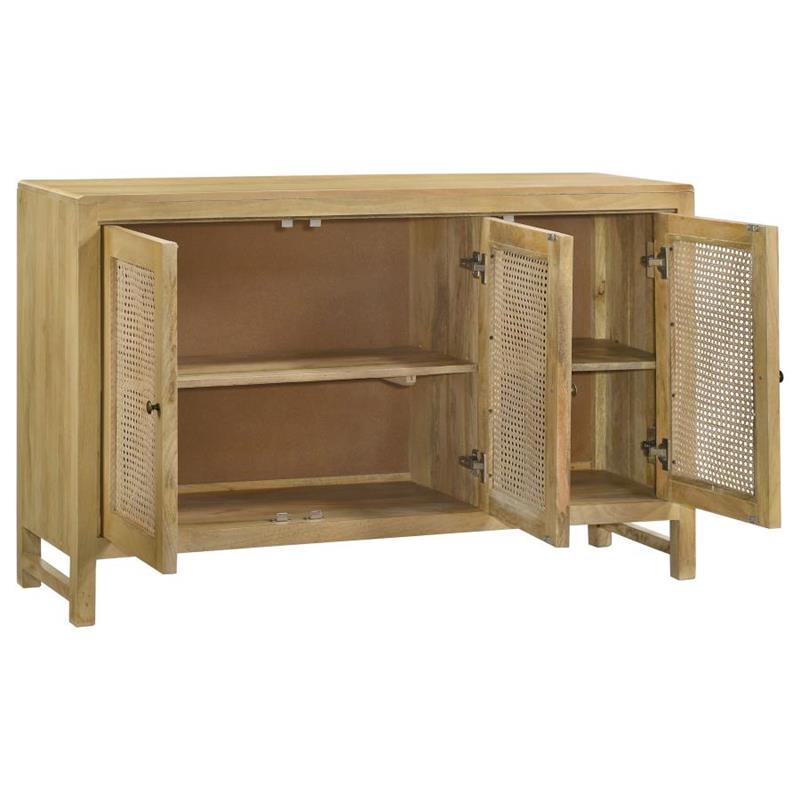 Zamora Rectangular 3-door Accent Cabinet Natural (953556)