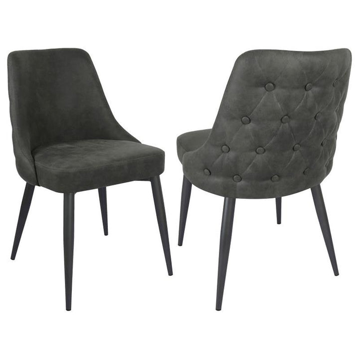 Cosmo Upholstered Curved Back Side Chairs (Set of 2) (106046)