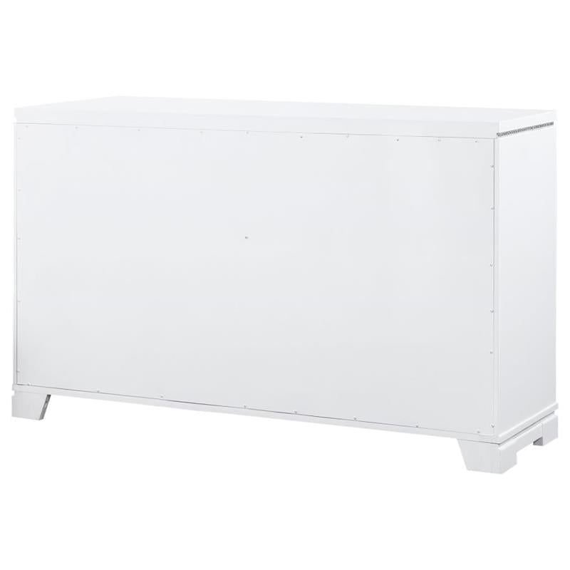 Eleanor Rectangular 6-drawer Dresser White (223563)