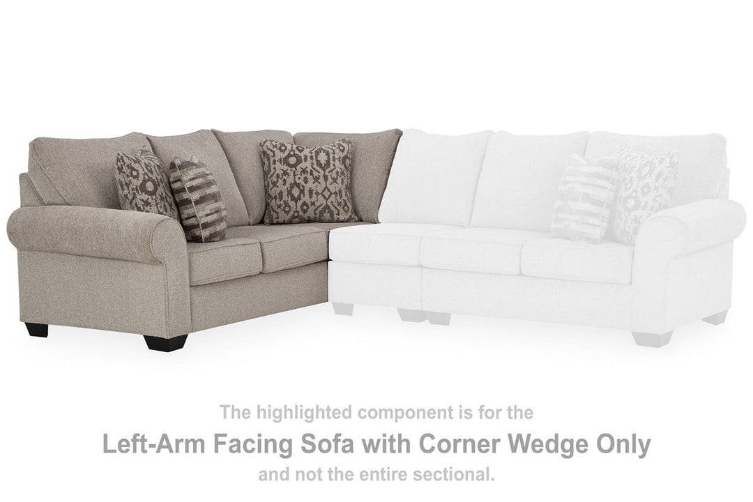 Claireah Left-Arm Facing Sofa with Corner Wedge (9060348)