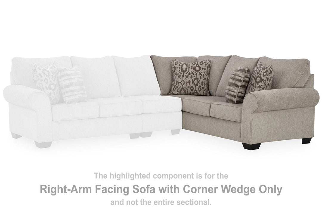 Claireah Right-Arm Facing Sofa with Corner Wedge (9060349)