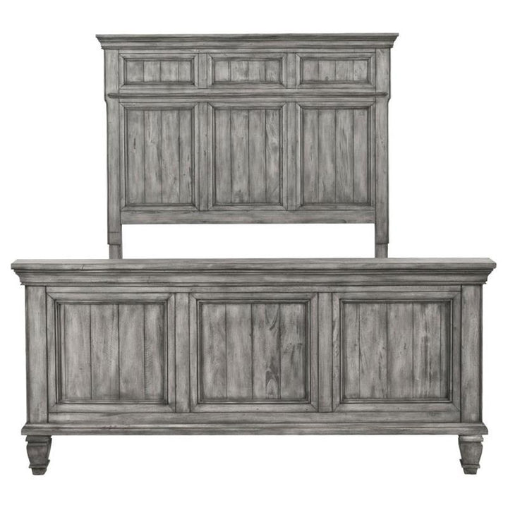 Avenue Eastern King Panel Bed Grey (224031KE)