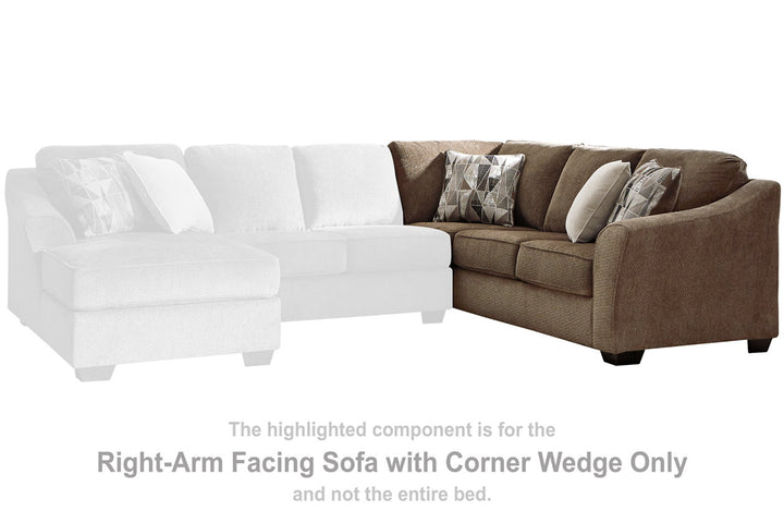 Graftin Right-Arm Facing Sofa with Corner Wedge (9110249)