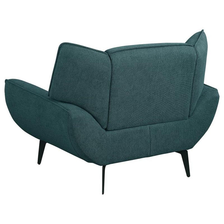 Acton Upholstered Flared Arm Chair Teal Blue (511163)